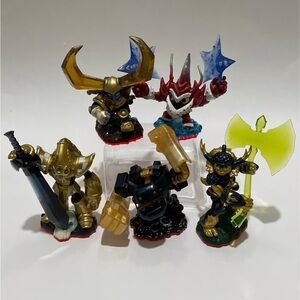 Epic Battle Action Figure Set with Gold and Black Warriors